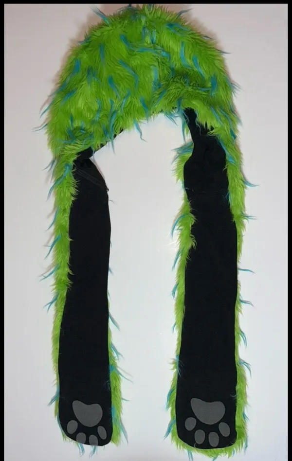 Neon green fur scene hat Size undefined - Image 2