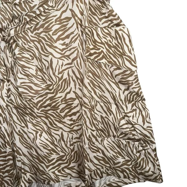 New Lita by Ciara Revolve Womens Neutral Tiger Viscose Romper Size L MSRP $348 - Image 2