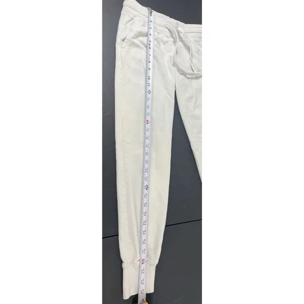 American Giant Jogger Sweatpants XS Off White Gray USA Made Drawstring Lounge - Image 8