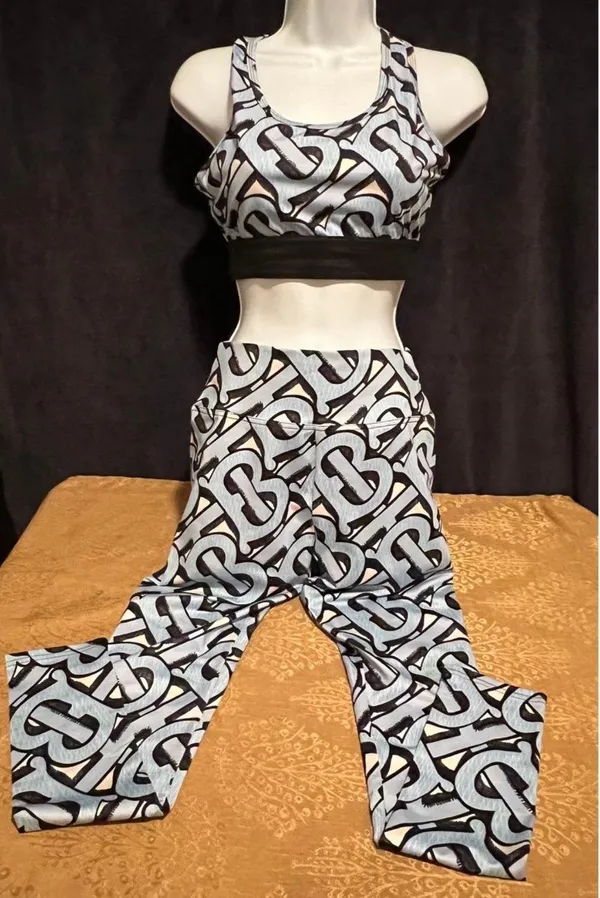 Active Sexy Fitted Silky Set Size S/M Blue Size M - Image 4