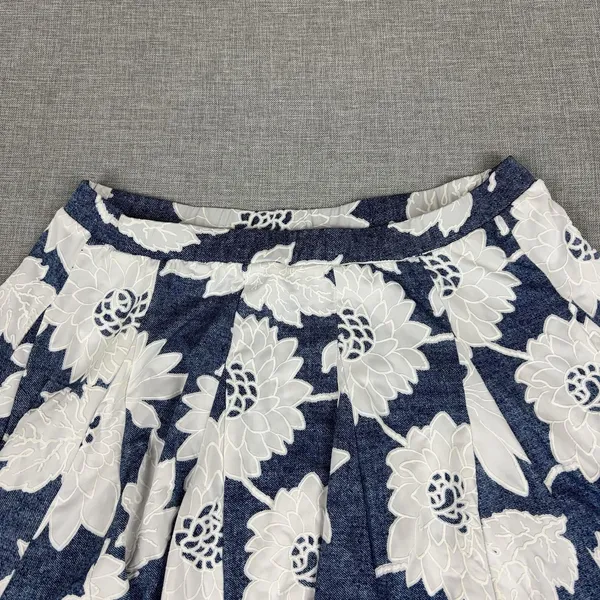 Philosophy Republic Clothing Skirt Womens M Blue Pleated Knee Length Lined - Image 13