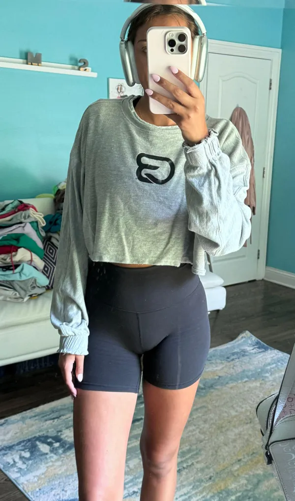 Free People Movement cycle bar long sleeve crop top - Image 2