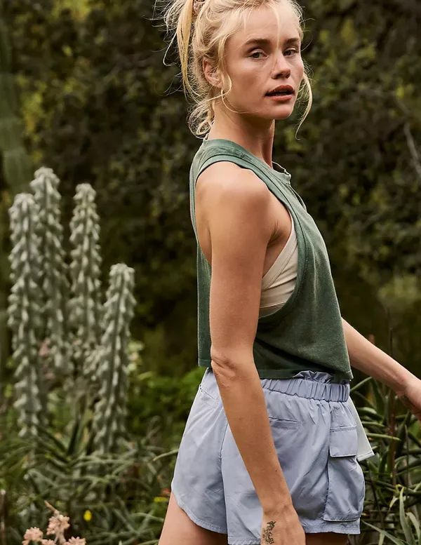 Free People Movement Too Good Tank Racer Back Washed Green - Image 4