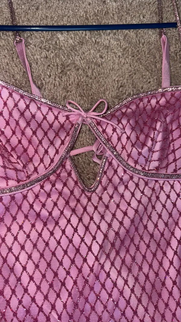 For Love And Lemons Glitter Slip Dress - Image 3
