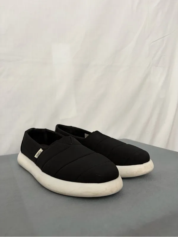 TOMS Alpargata Mallow Puff Black Women’s Slip-Ons Size 10 (B241) - Image 5