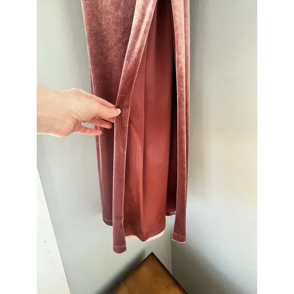 Reverly Skye Velvet Dusty Rose‎ Dress Size 4 - Image 9