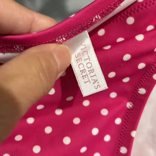 Victoria’s Secret Pink Polka Dot String Bikini Womens M Side Ties - Image 10