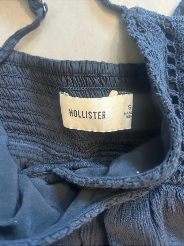 Hollister Lace Bust Babydoll Top in Blue - Image 4