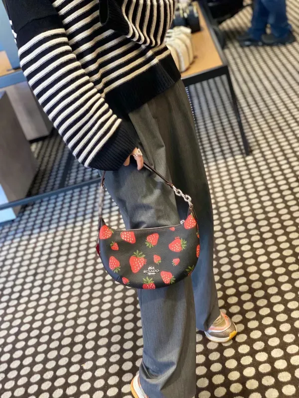 Coach Payton Hobo With Wild Strawberry Print CH330 - Image 7
