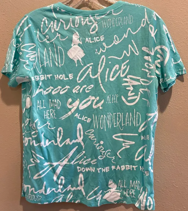 Disney Teal mint green Alice in Wonderland - Image 2