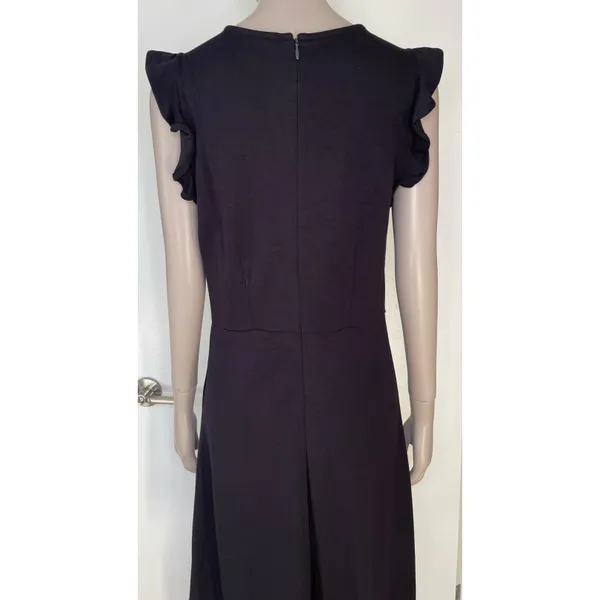 Old Navy Black Sleeveless Ruffle Trim Sheath Dress - Image 6
