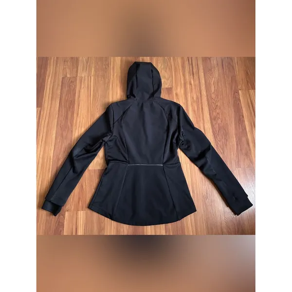 Spyder Active Full Zip Hooded Athletic Jacket Black Women's Size M - Image 2