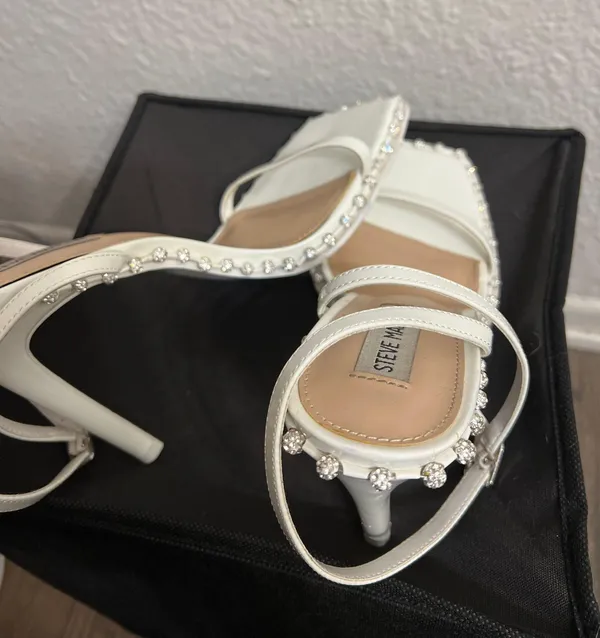 Steve Madden White Zelle Heel - Image 8