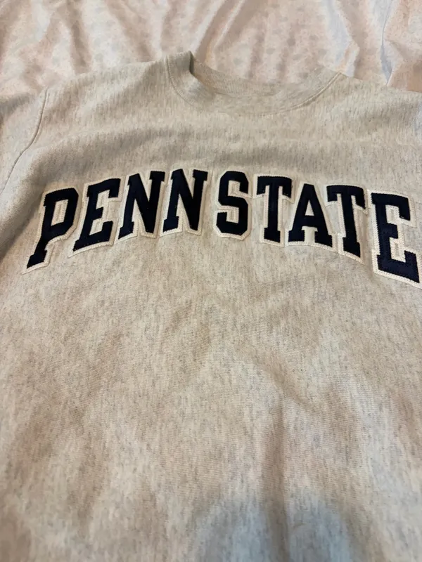 champion reverse weave Penn state gray crewneck - Image 9