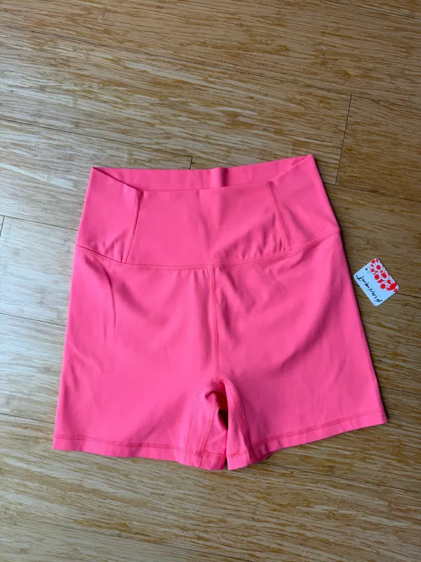 Free People FP Movement Never Better 5” Bike Shorts Neon Coral Medium - Image 5