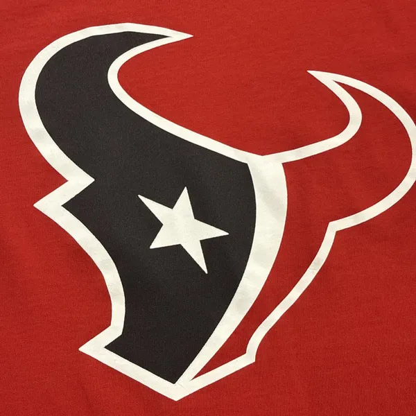 NFL Football Houston Texans Red battle fan sportswear Fan T-shirt New Era Women - Image 8