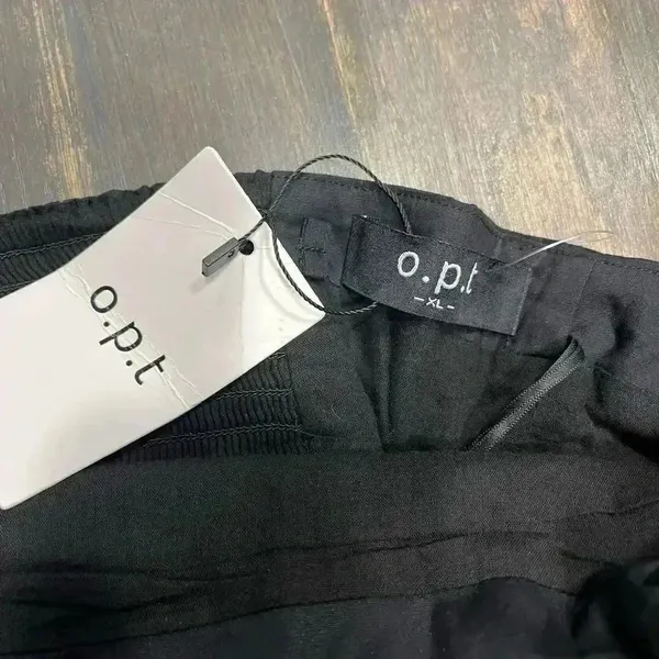 O.P.T Black‎ Strapless Bandeau Top with Pleated Detail and Elastic Back A9 - Image 2