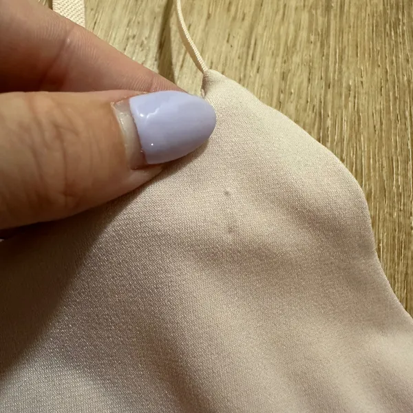 Open‎ Edit | Women's Blush Pink Adjustable Cropped Camisole Top Bra, Size M - Image 3