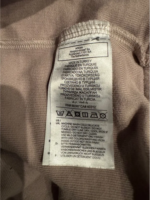 adidas Oversized Crewneck Sweatshirt in Beige, Size L - Image 4