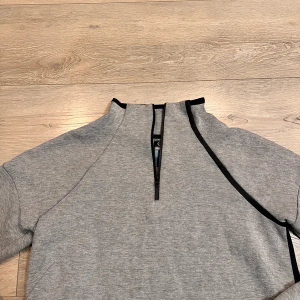 Champion C9 Athleisure Top Small S Mock Neck Half Zip‎ Gray Sweatshirt - Image 2