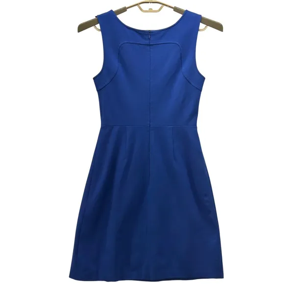 Trina Turk‎ Fit And Flare Party Dress Blue 4 - Image 3