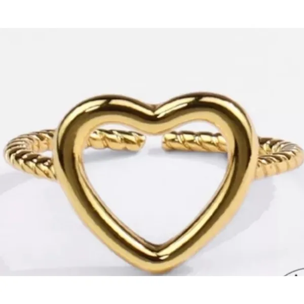 Boutique NEW Women's 14k Gold Plated .925 Twist Band‎ Ring, Adjustable - Image 3