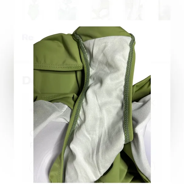 Meet curve Green Cut Out Wrap One Piece Swimsuit. Size XL NWT - Image 4