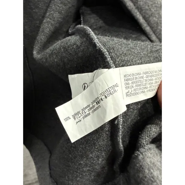 Zara Women Short Coat S Gray Asymmetric High Neck Gold Button Felted Jacket - Image 8