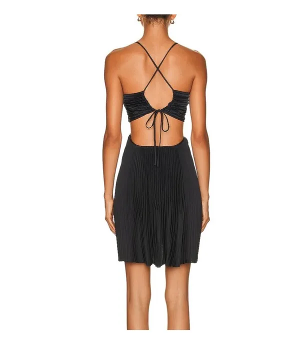 A.L.C Ari Mini Dress Black - Image 3