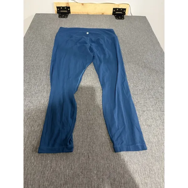 Lululemon Women's Blue Crop Align Leggings Sz 14 Yoga Gym - Image 7
