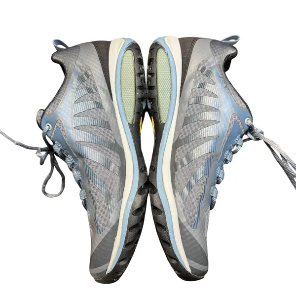 Merrell Shoes Womens Size 9.5 Gray Blue Mesh‎ Vibram Trail Sneakers J034434W - Image 6