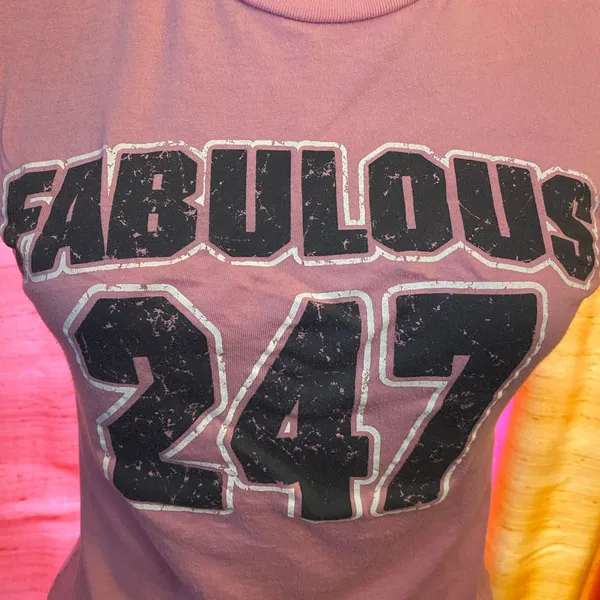 - Short sleeve graphic T-shirt FABULOUS 247 size M Jrs - Image 3