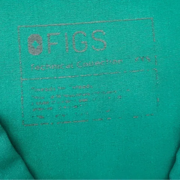 Figs Casma Three-Pocket Scrub Top in Limited Edition Kelly Green XXS Medical - Image 7