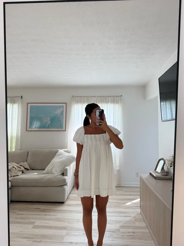 superdown White Mini Dress - Image 3