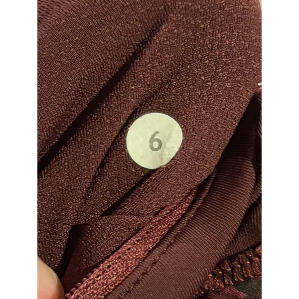 Lululemon Pace Rival Skirt Red Grape Black‎ Pleated Tennis Athletic Skort Size 6 - Image 6