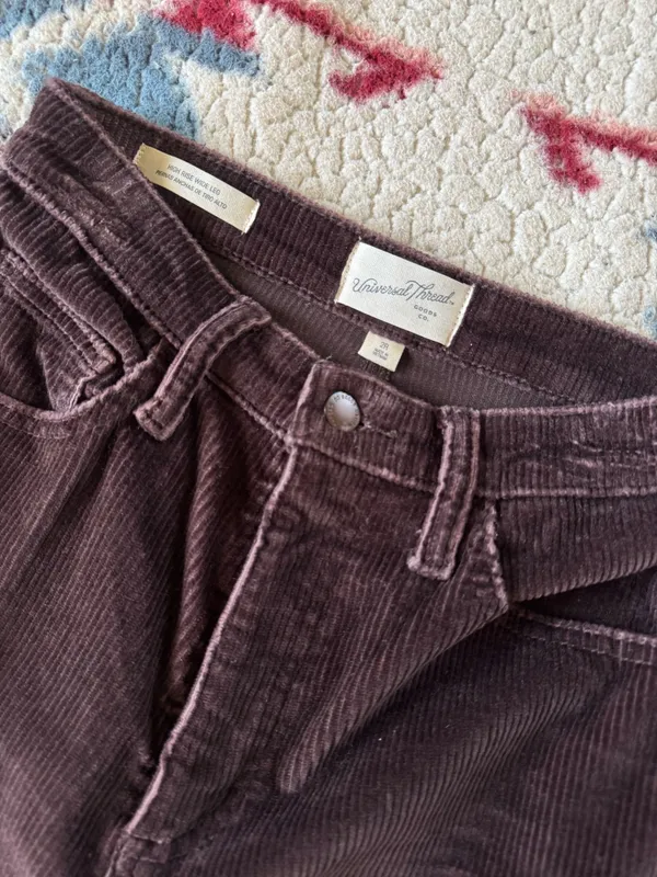Universal Threads Corduroy High Waisted Wide Leg Pant - Image 3