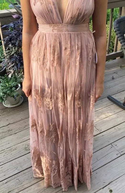 long maxi mauve dress Pink - Image 2