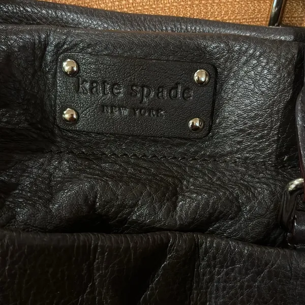 Kate Spade Brown Leather Bag Gorgeous Leather 15” Wide 8” Length - Image 4