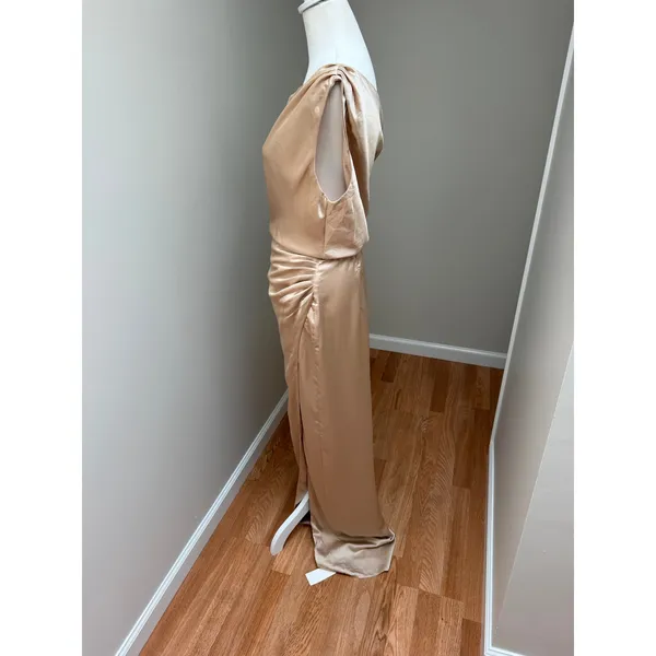 NEW Show Me Your Mumu Jodie Dress Champagne Luxe Satin Size Small - Image 8