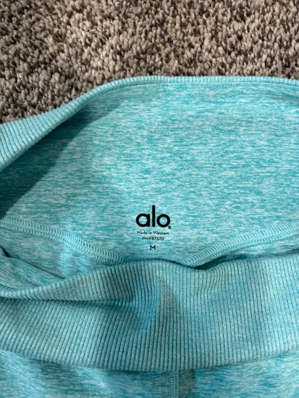 Alo Yoga Leggings Alosoft Teal - Image 2