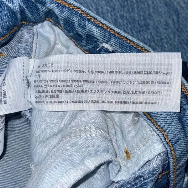 Abercrombie & Fitch 90s Ultra High Rise Straight Jeans Medium Wash Denim 25 / 0 - Image 7