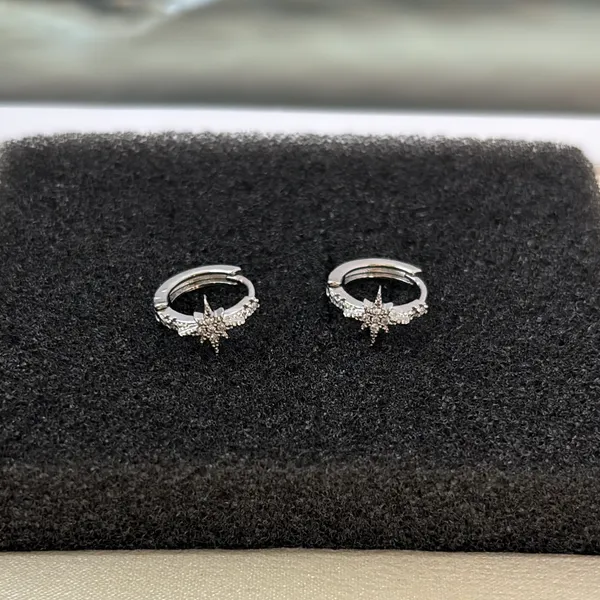 13mm Small Star Hoop Earrings for Men Women Streetwear Punk Hip Hop Unisex Earrings - Image 5