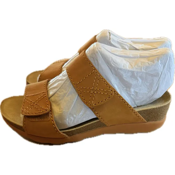 Dansko Maddy Slide Sandals Womens Brown Wedge Adjustable 7.5M‎ - Image 6