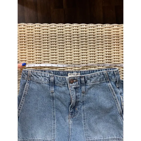 We‎ The Free Free People Major League Wide Leg Jeans Size 29 Boho slouchy baggy - Image 9