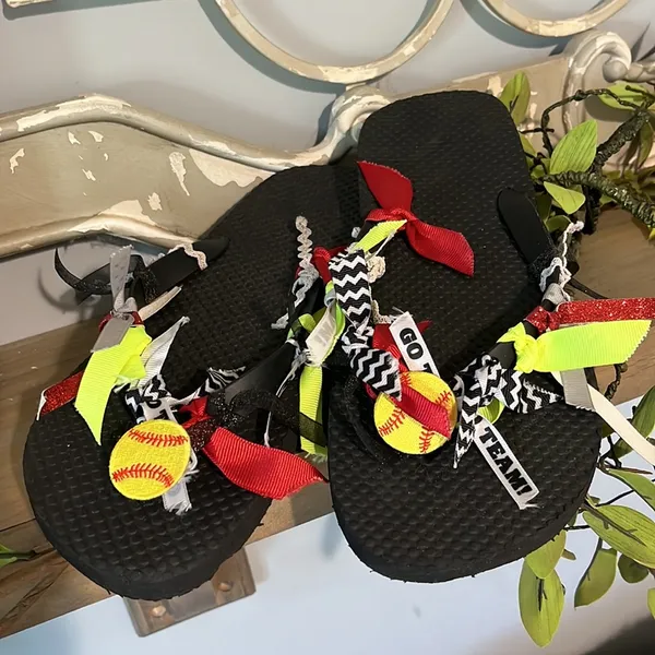 Softball Flip Flops Womens 7:8 New Size undefined - Image 6