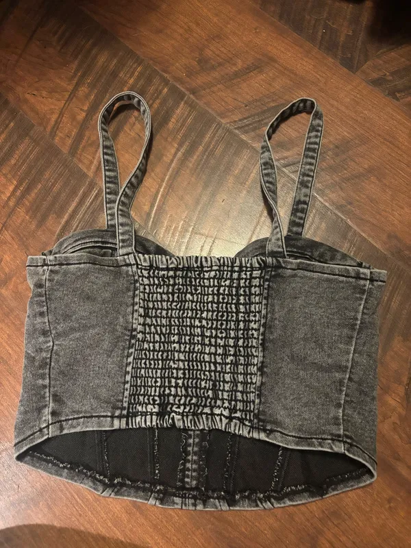 Denim Corset Top - Image 2