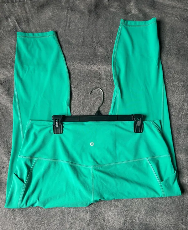NWT Lululemon Align High-Rise Pant with Pockets 25" Maldives Green - Size 18 - Image 3