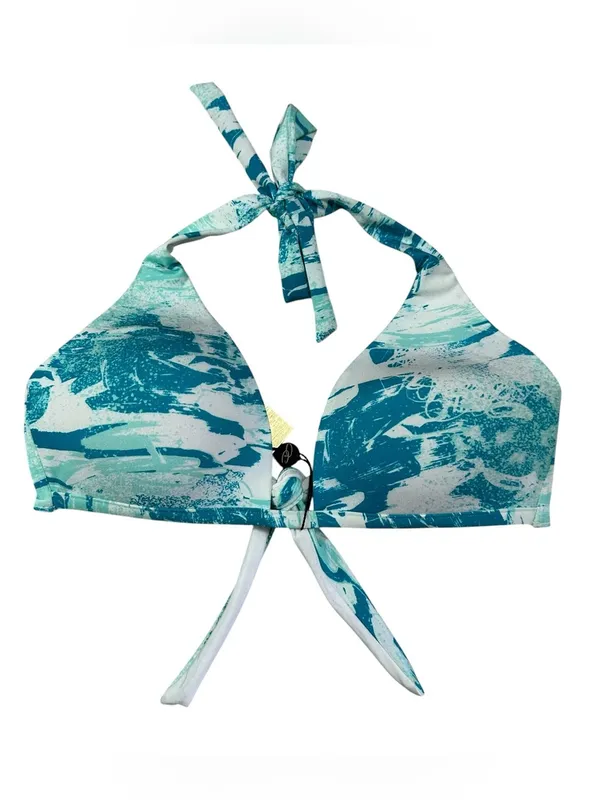 A. Che Teal Marble Halter Bikini Top M + ASOS AsYou Teal Bottom US 8 Set - Image 4