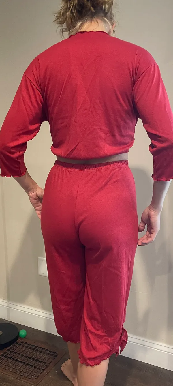 Vintage Sears Crop Two Piece Set Red Size L - Image 2
