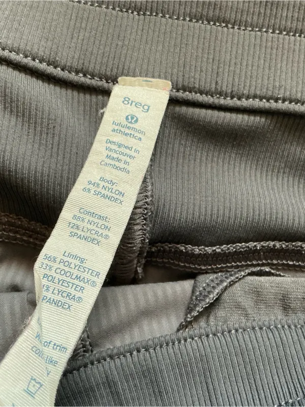 Lululemon dance studio pants grey mid rise unlined size 8R - Image 7